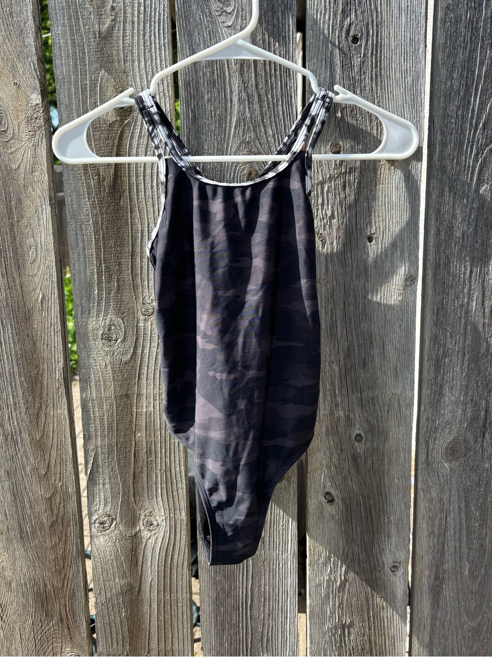 Athleta Girl Black Camo One-Piece
